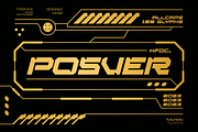 Posver Futuristic, a Sans Serif Font by 24Design Studios (Thumbnail 1 of 6)