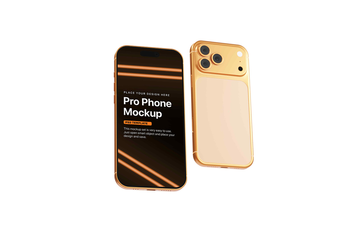 iPhone 17 Pro Mockup - 5 Scenes, an iPhone Mockup by Modern Studio (Photo 4 of 7)