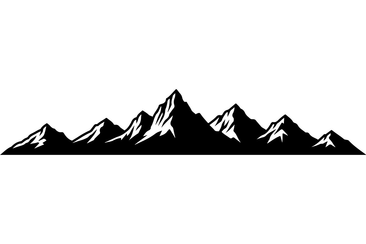 Mountain Landscape Silhouette, a Decorative Illustration by Designer_Momina (Photo 11 of 19)