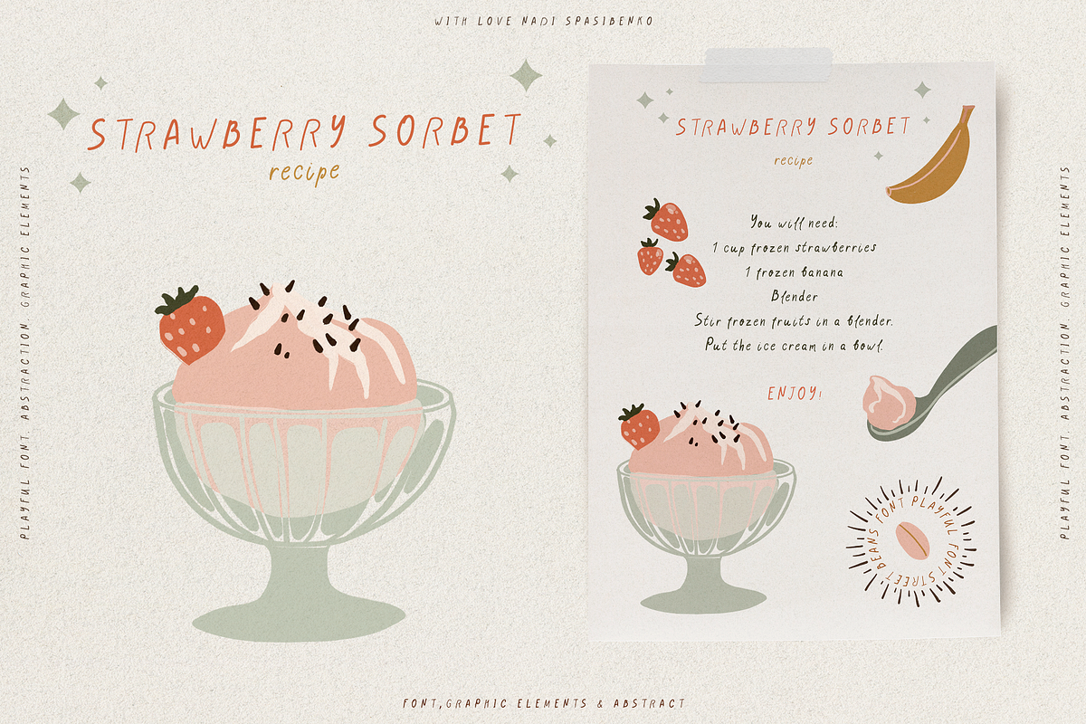 Street Beans || Fun Font & Extras, a Handwritten Font by nadispasibenko (Photo 9 of 15)