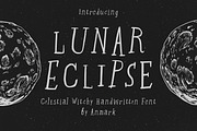 Lunar Eclipse Celestial Display Font, a Handwritten Font by AnMark (Thumbnail 1 of 13)