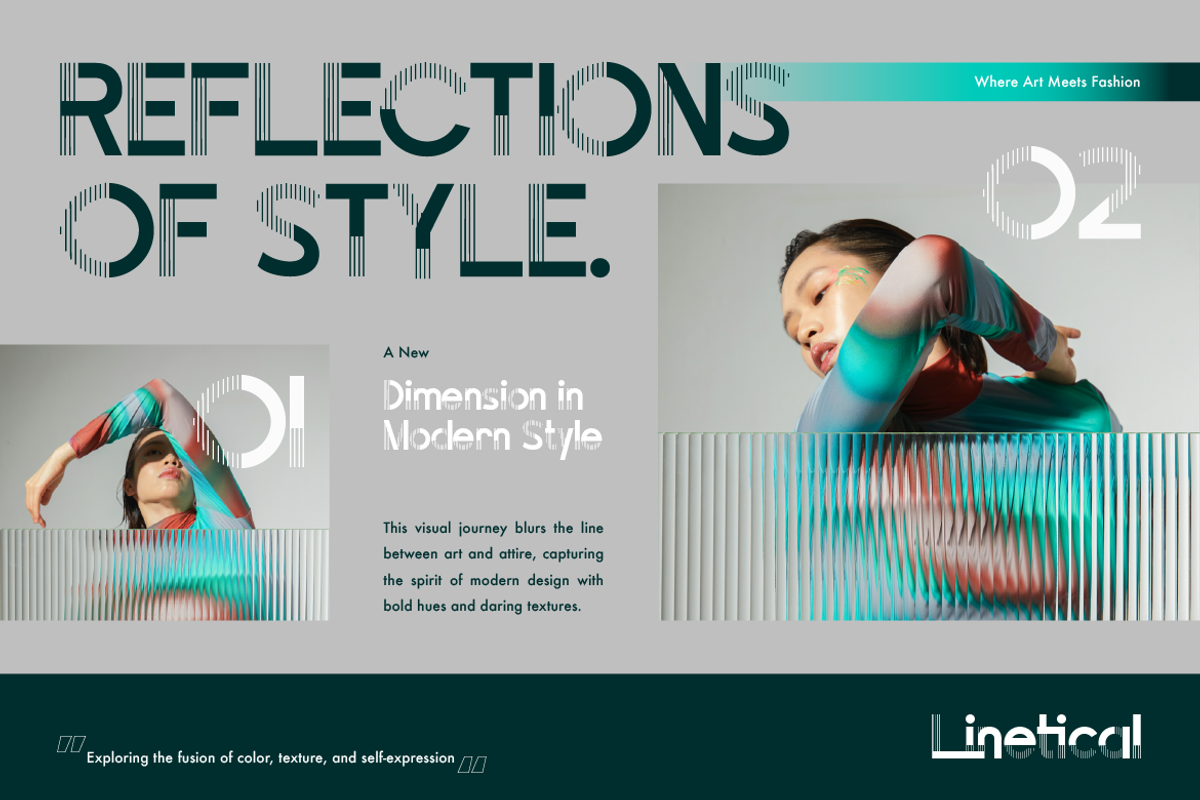 Linetical, a Sans Serif Font by Burntilldead (Photo 8 of 12)