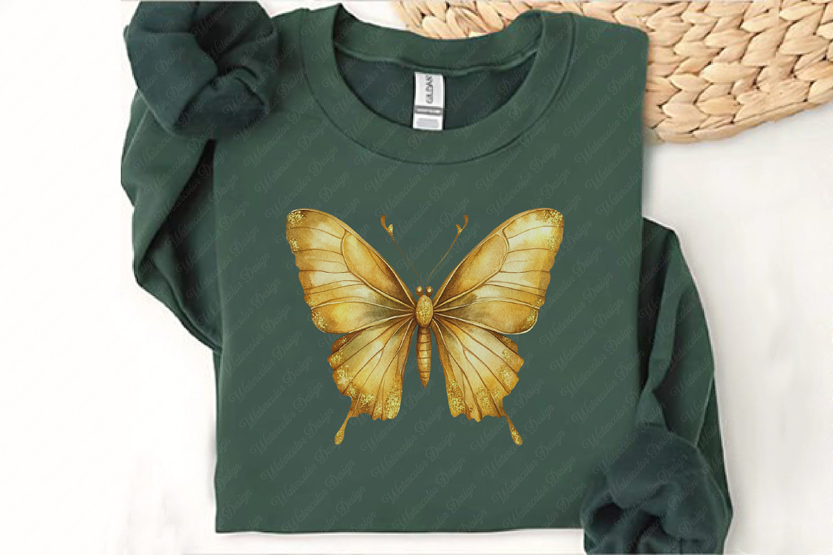 Glitter Butterfly Sublimation Clipar, an Illustration by Watercolor design (Photo 12 of 13)