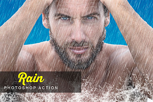 Rain Photoshop Action