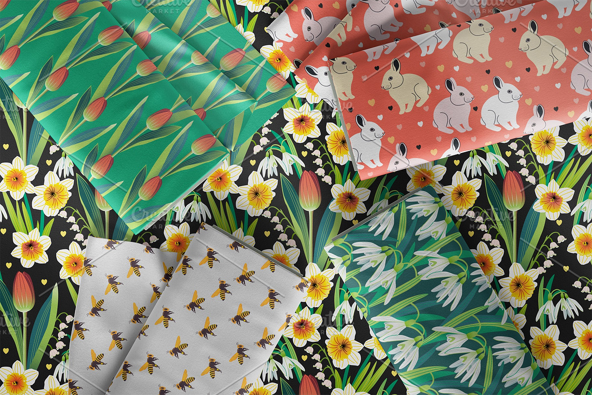 Spring Farm Pattern Collection, a Pattern Graphic by MarynArts (Photo 6 of 8)