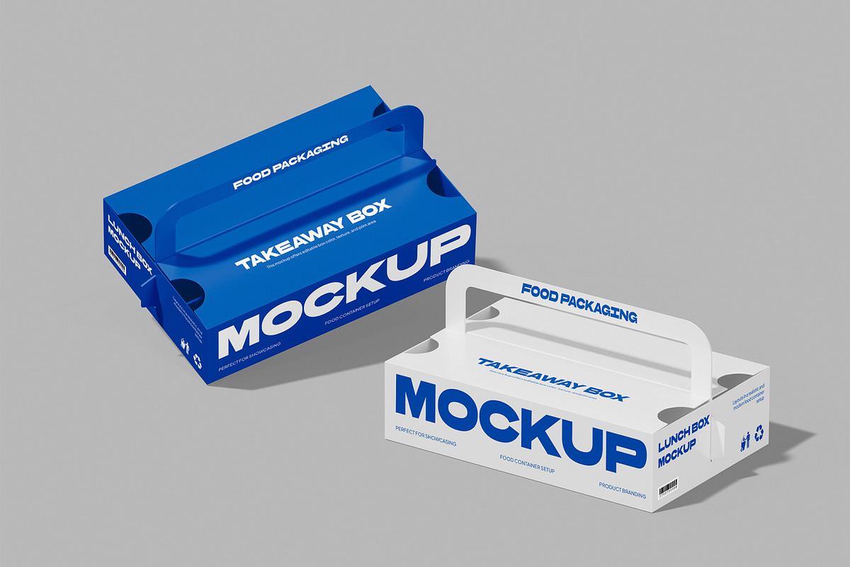 Takeaway Box Mockup, a Packaging Mockup by Permadi Creative (Photo 2 of 4)