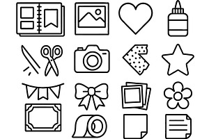 Vector illustration of line icons, an Illustration by ZinetroN