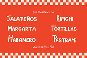 Retro foodie Handdrawn Font Kimchi, a Font by Courtney Flannagan Design (Thumbnail 8 of 9)