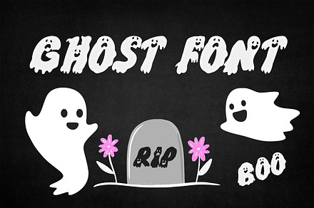 Ghost Font, a Font by OWPictures