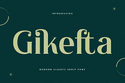 Gikefta Modern Classic Serif Font, a Serif Font by Letterena Studios (Thumbnail 1 of 15)