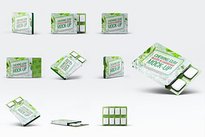 Chewing Gum Blister Mockup, an Advertising Mockup by Hubzway