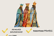 BIBLICAL CHARACTERS CLIPART BUNDLE, a Person Illustration by Daring Digies (Thumbnail 6 of 9)
