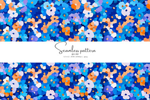 abstract floral seamless pattern, a Pattern Graphic by Pink Studio Art