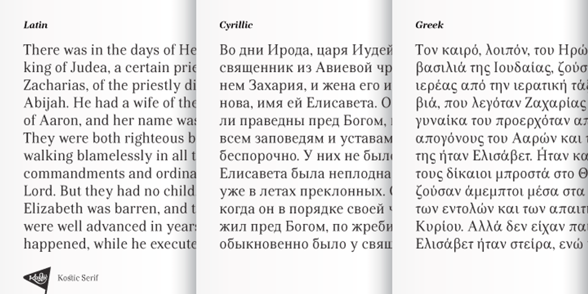 Kostic Serif, a Serif Font by Kostic Type Foundry (Photo 6 of 9)