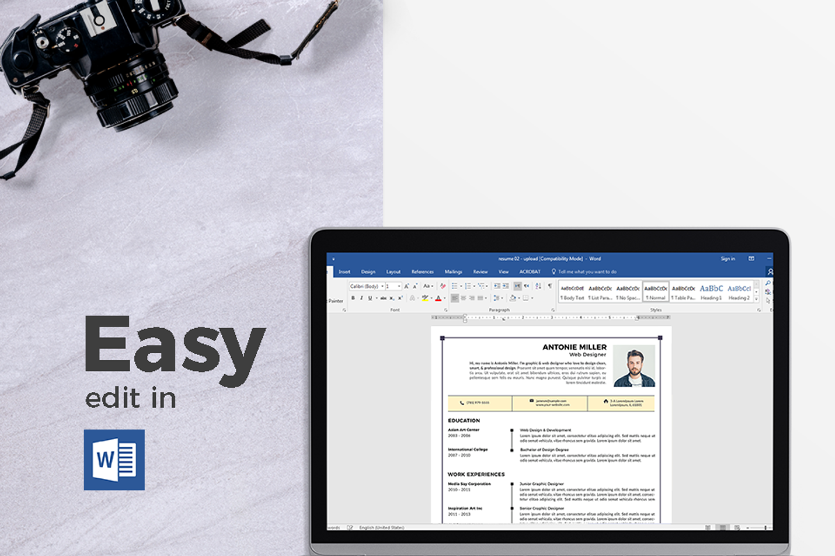 Cover Letter & Resume Template, a Resume Template by Hito Graphic (Photo 5 of 8)