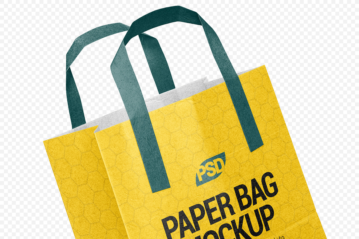 Kraft Paper Bag & Handles PSD Mockup, a Packaging Mockup by LoopAll (Photo 4 of 10)