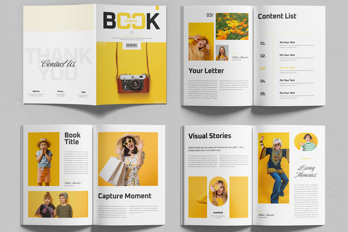 Photo Book Magazine Template, a Magazine Template by MightyDesign (Photo 2 of 6)