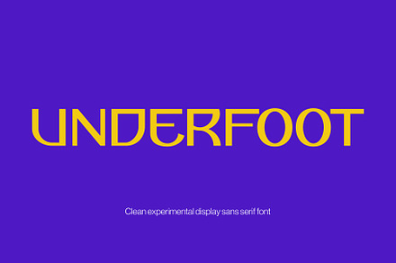 Underfoot | Clean Experimental Font, a Font by yantoagri