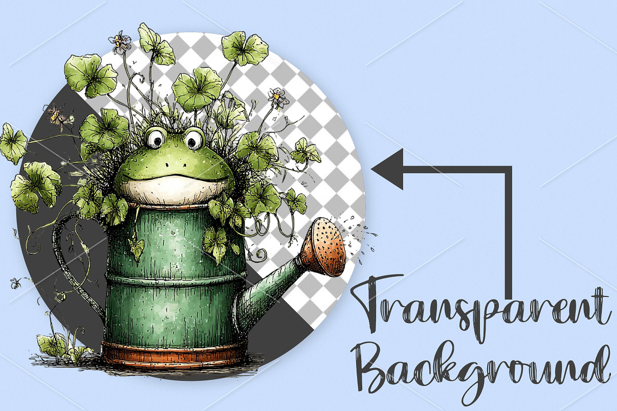 Whimsical Gardening Woodland Clipart, an Illustration by Canvas Craft (Photo 2 of 7)