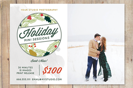Holiday Mini Sessions Template