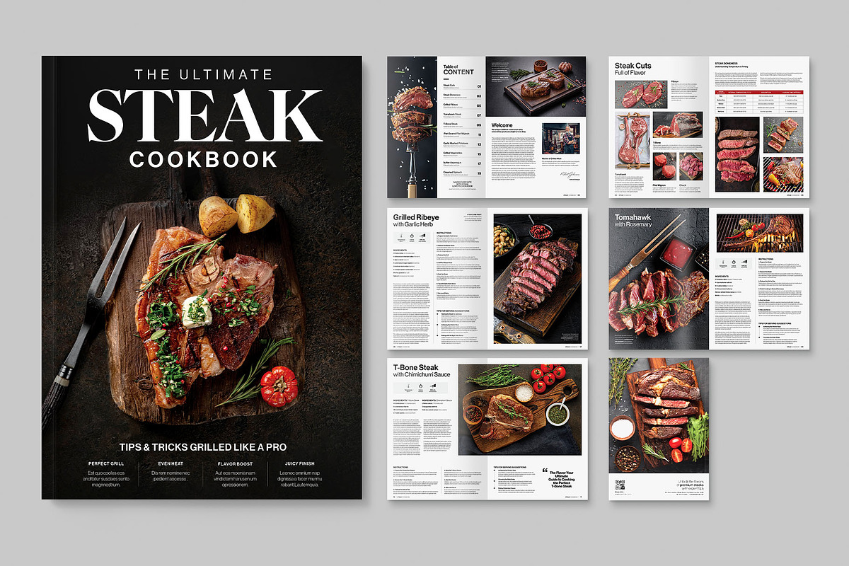 Cookbook Template, a Magazine Template by BrandPacks (Photo 1 of 5)