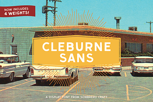 Cleburne Sans - Display Font