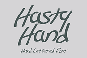 Hasty Hand - Hand Lettered Font, a Script Font by GG Design (Thumbnail 1 of 10)