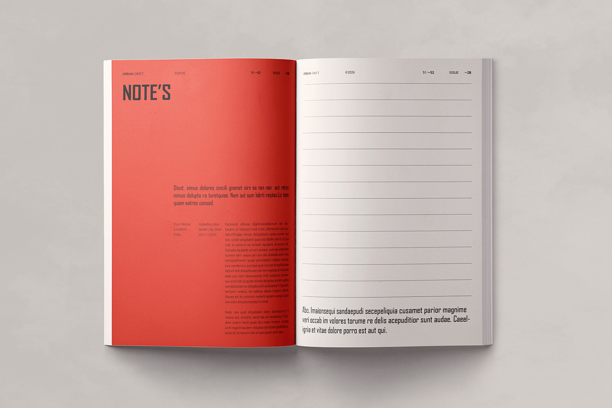 Modern Magazine Layout Template, a Magazine Template by ArtisanaAura (Photo 19 of 23)