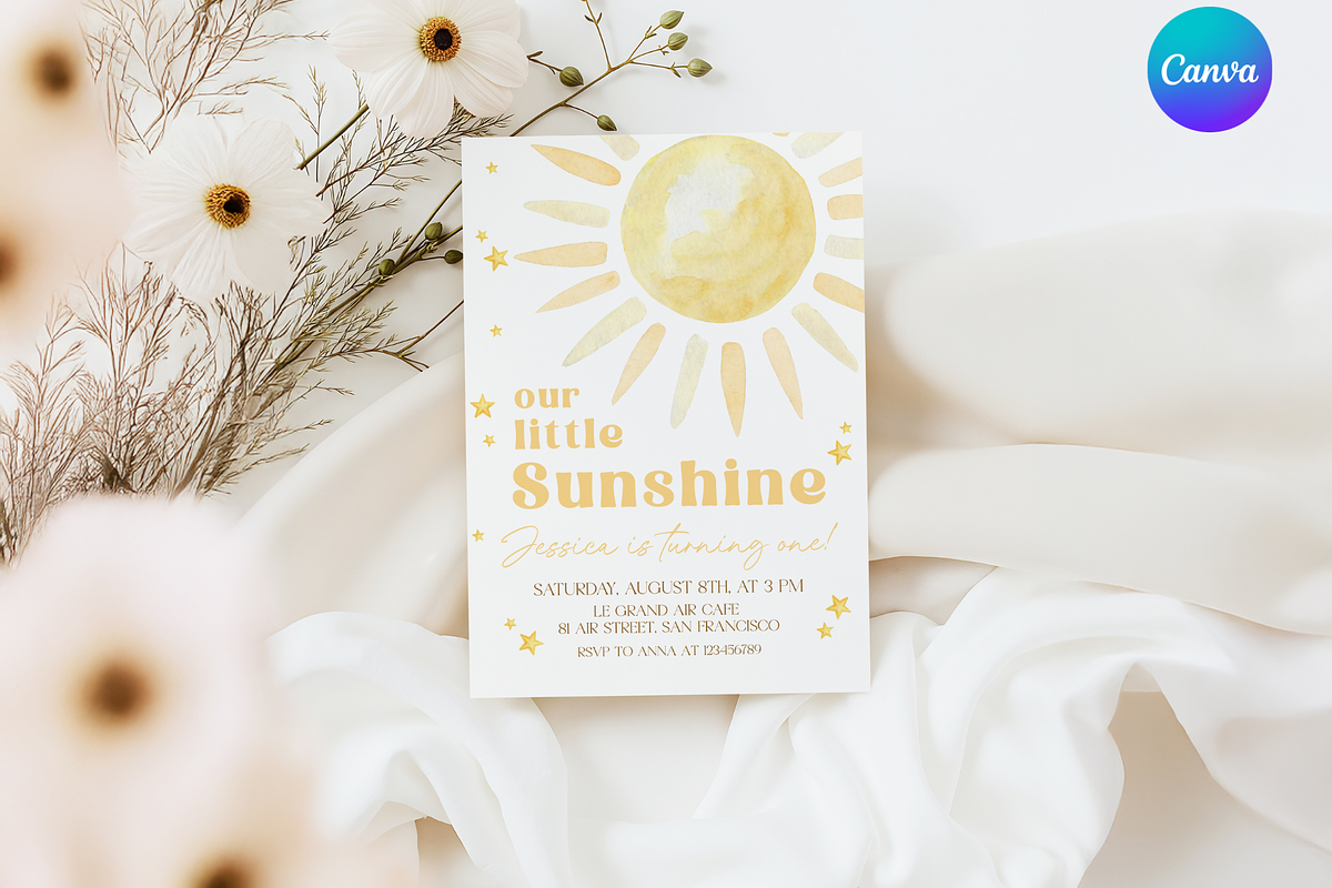 Trip Around The Sun Birthday Invite, a Templates & Theme by Digital_Mind (Photo 1 of 3)