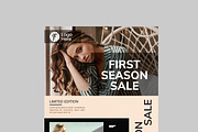 Fashion Style Flyer Layout, a Flyer Template by MightyDesign (Thumbnail 2 of 8)