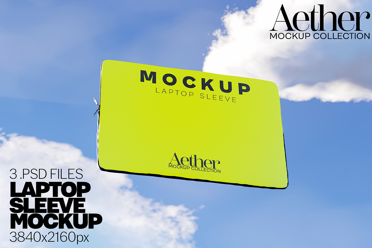Laptop Sleeve Mockup Bundle, a Merchandise Mockup by Banana Mockups (Photo 1 of 6)