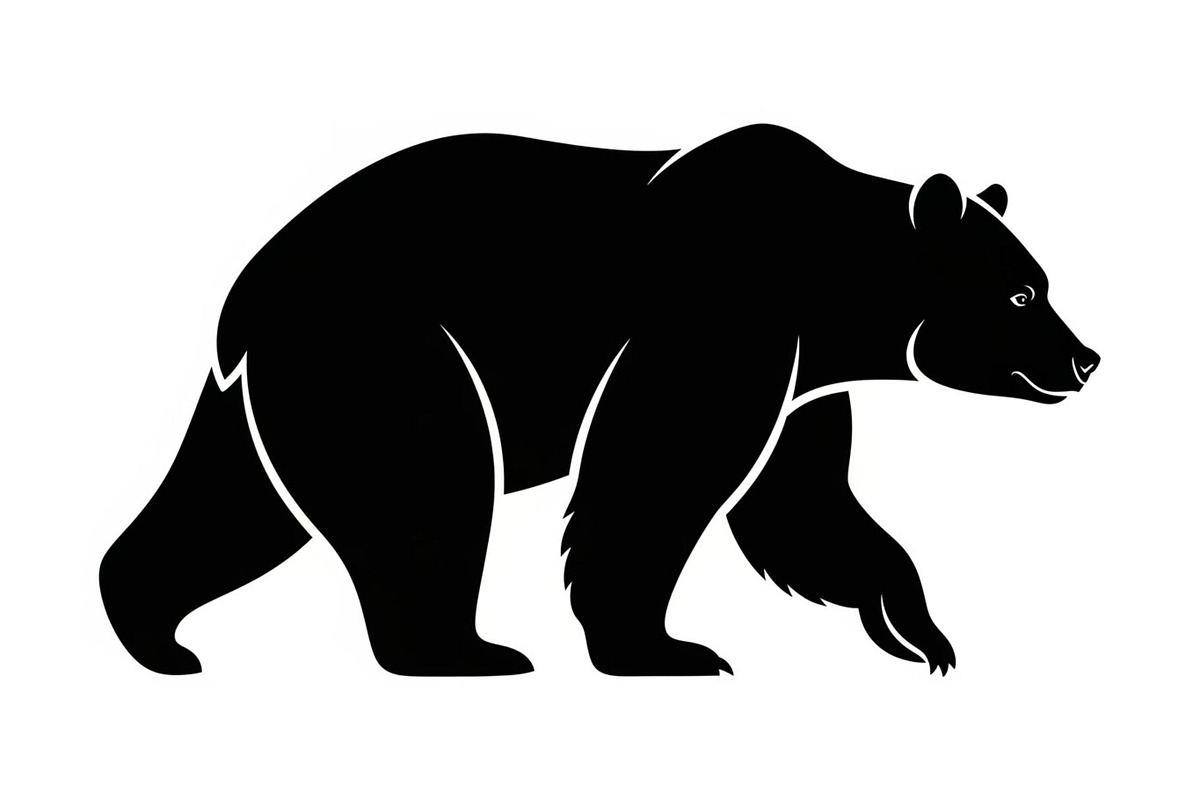 Nature Wildlife Bear Silhouette Bund, an Illustration by Designs_River (Photo 5 of 51)