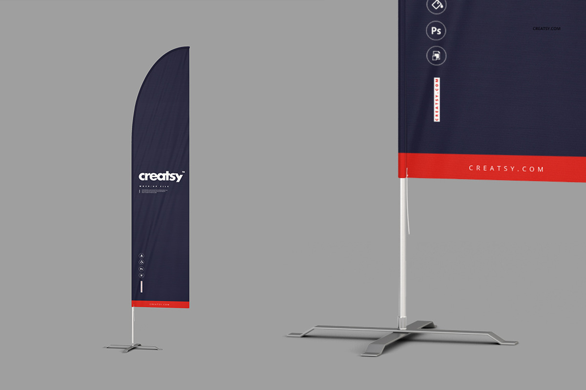 Outdoor Flags Mockup Set, an Object Graphic by creatsy2 (Photo 6 of 15)