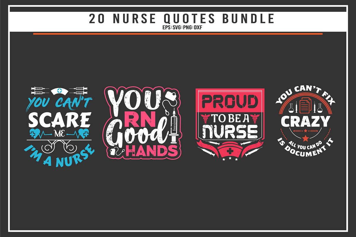 Nurse quotes t shirt design bundle, a Graphic by Uniquesvg99 (Photo 4 of 7)