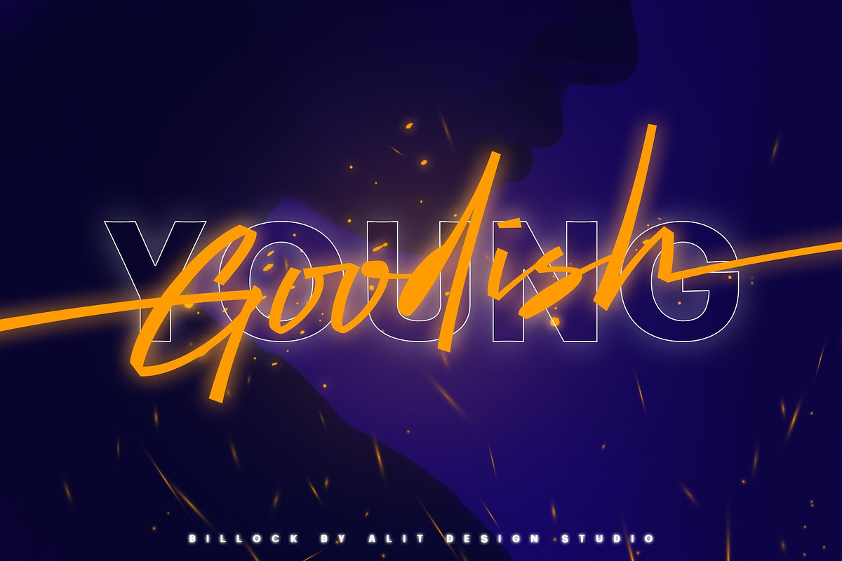 Billock Script font, a Script Font by alit design (Photo 13 of 15)
