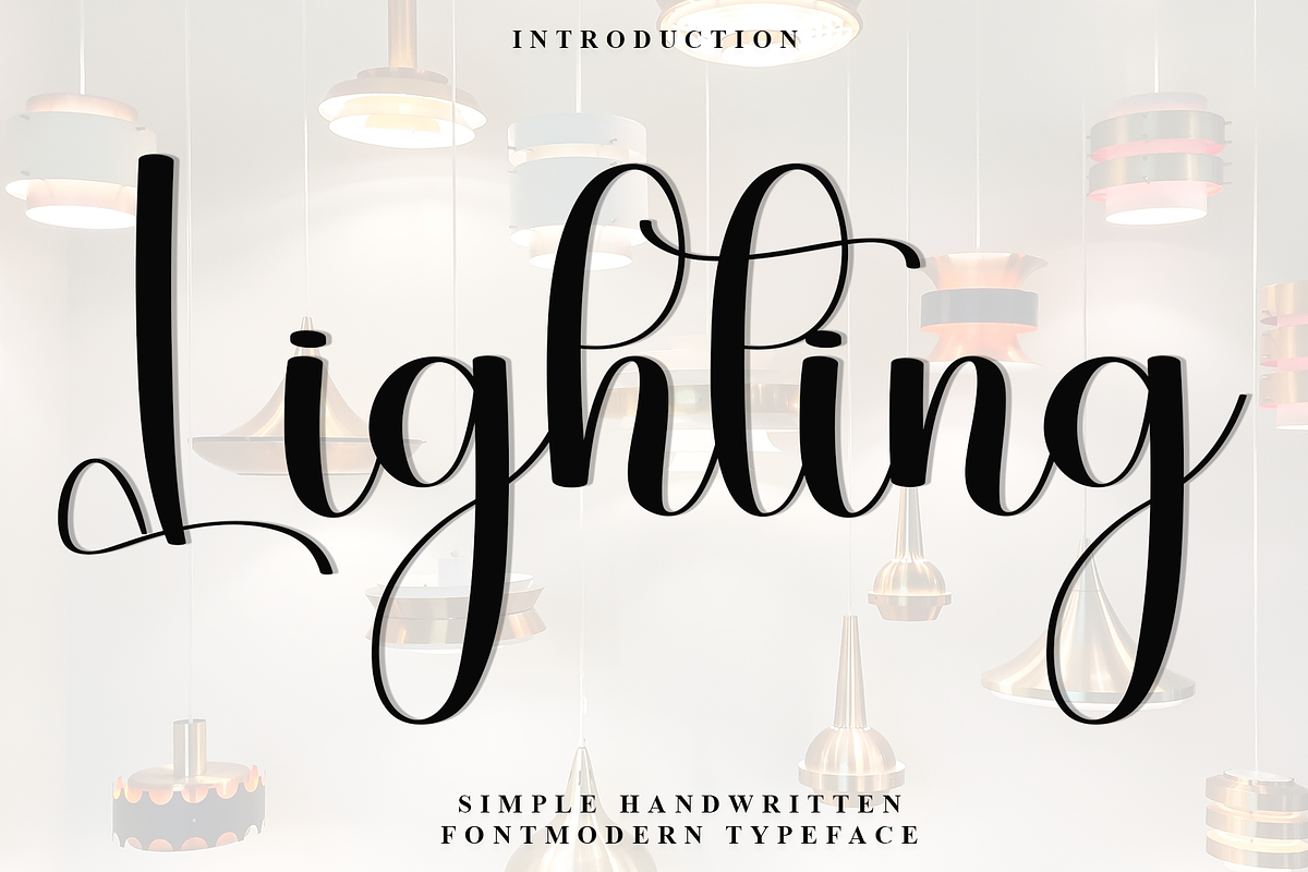Lighting, a Handwritten Font by FreshTypeINK (Photo 1 of 8)
