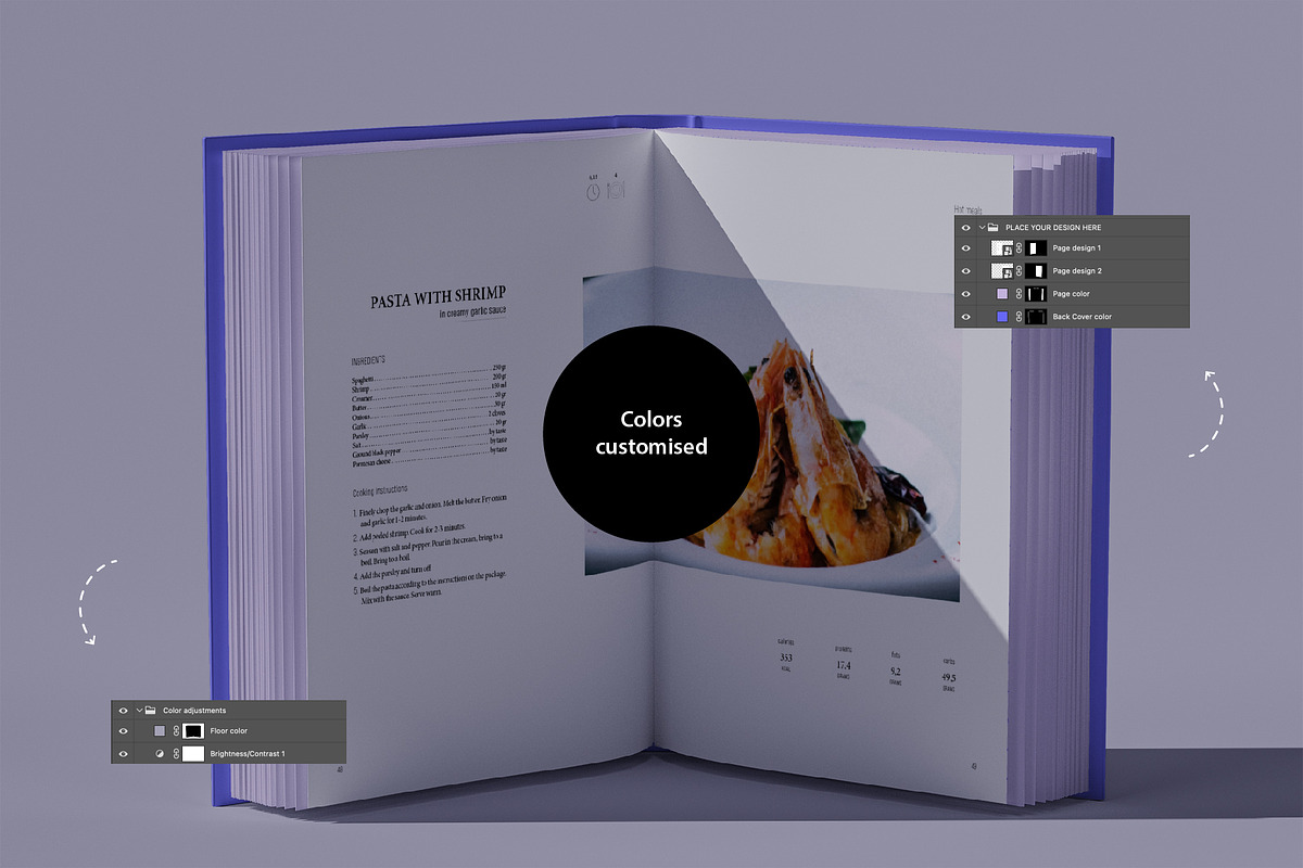 Realistic Book Mockups, a Print Template by Juliya Eva (Photo 4 of 14)