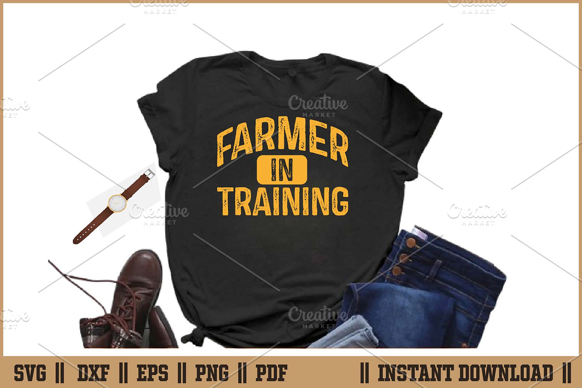 Farmer In Training Cute Farm Kid SVG, an Illustration by Handy Arts Studio (Photo 2 of 3)