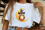 Halloween Owls with Witch Hats Clipa, an Illustration by CrexoraLab (Thumbnail 3 of 5)