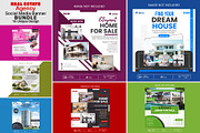 Real estate social media banner, a Decorative Illustration by Photoshop Action (Thumbnail 1 of 17)