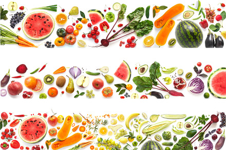 Set of banners containing above, assorted, and background