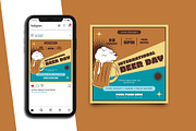 Beer Day Instagram Post Template, a Social Media Template by Artnivora.Std (Thumbnail 4 of 5)