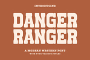 Danger Ranger Font -Modern Western, a Serif Font by ariodsgn (Thumbnail 1 of 9)