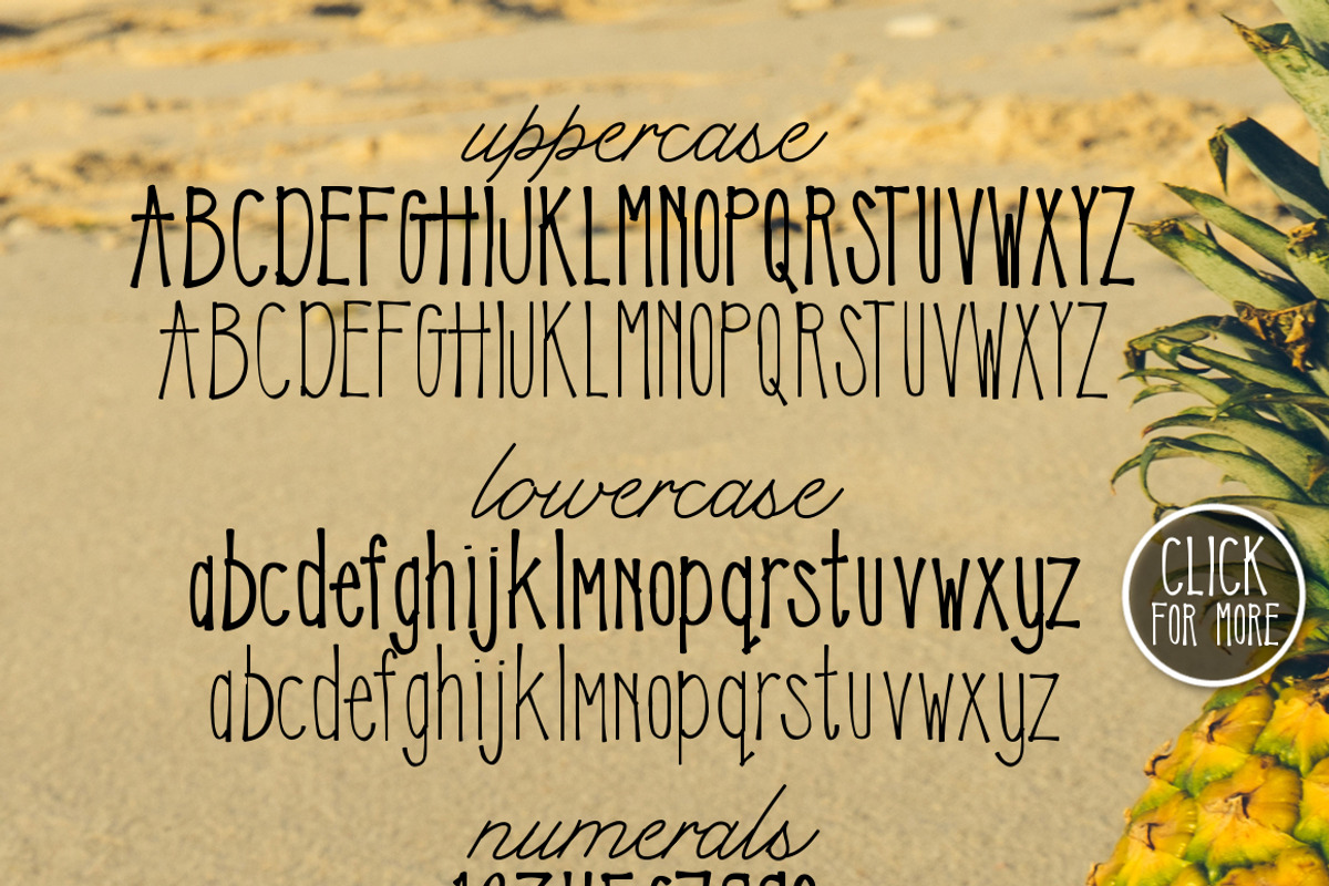 Sweet Pineapple Typeface preview 2
