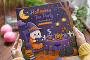 Halloween Tea Party Coloring Book, a Seasonal Illustration by Design Zone (Thumbnail 9 of 9)