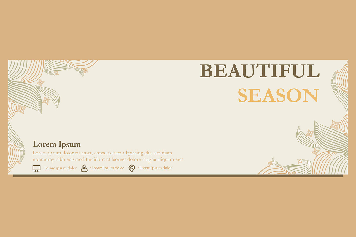 Abstract Floral Banner Template, a Marketing Template by sekitarief (Photo 3 of 3)