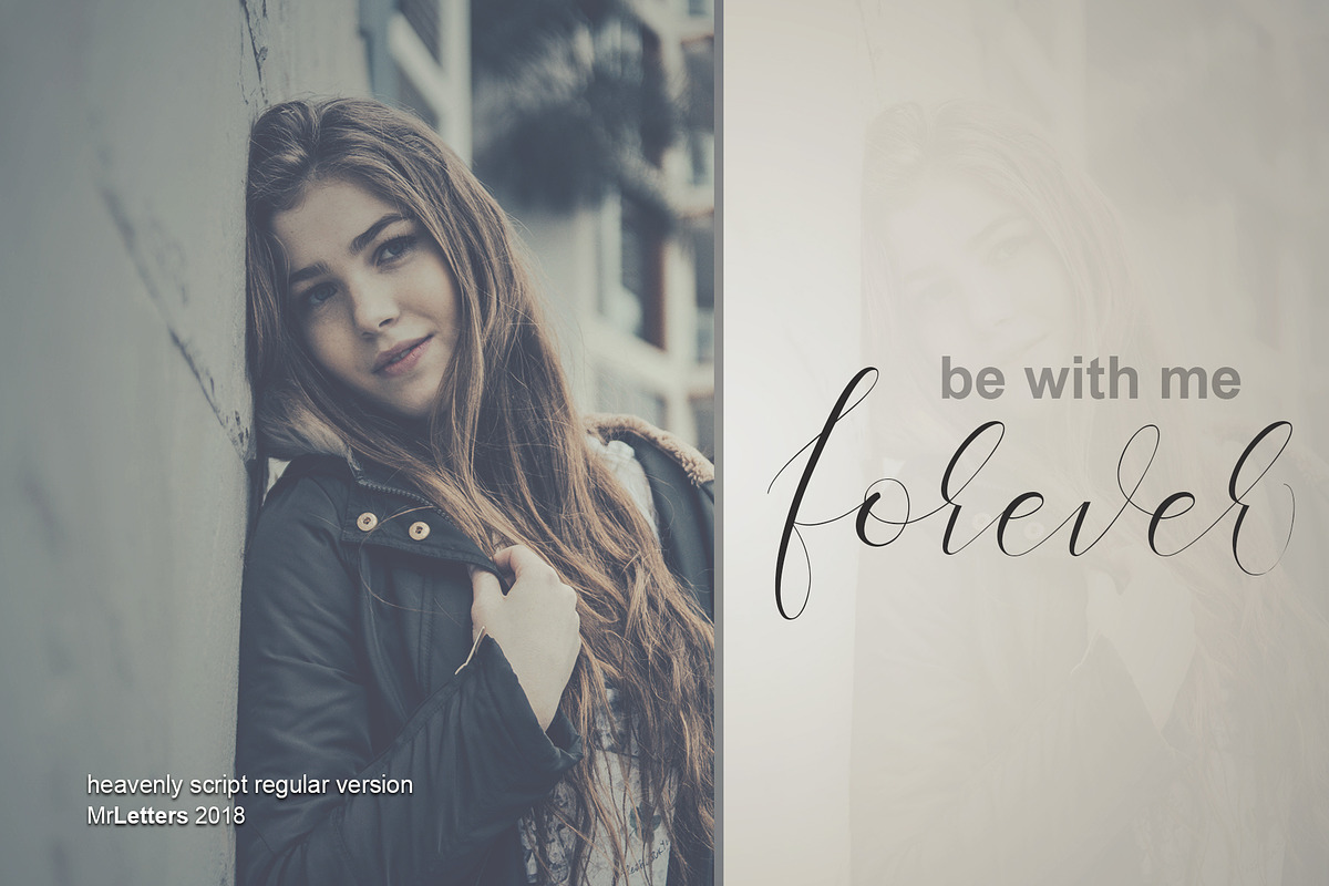 Heavenly - fancy fonts preview 3