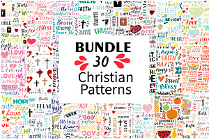 BUNDLE 30 CHRISTIAN PATTERNS