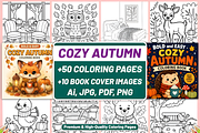 BOLD EASY COZY AUTUMN COLORING, a Seasonal Illustration by Coco Bloom (Thumbnail 1 of 4)