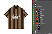 Vintage Football Jersey Mockup, a Shirt Mockup by Irhasalfahad (Thumbnail 3 of 5)
